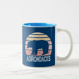 Adirondacks Retro Bear Two-Tone Coffee Mug