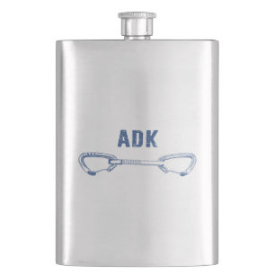 Adirondacks Rock Climbing Quickdraw Hip Flask