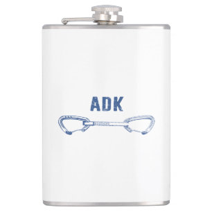 Adirondacks Rock Climbing Quickdraw Hip Flask