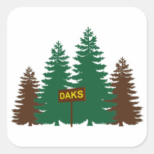 Adirondacks Square Sticker