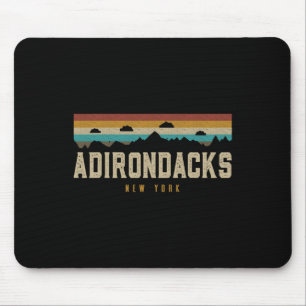 Adirondacks Vintage Mountains Hiking Camping New Y Mouse Pad