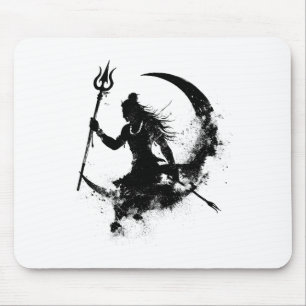 Adiyogi Lord Shiva Maha Shivratri Hindu Mahadev Om Mouse Pad