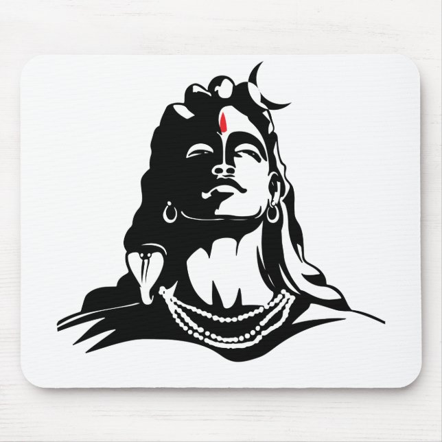 Adiyogi Mahadev Om Namah Shivaya Hindu Mouse Pad (Front)