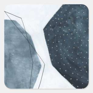 Adjacent Abstraction Square Sticker