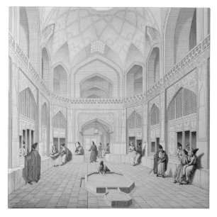 Adji Seid Hussein Bazaar, in Kashan, from 'Voyage Ceramic Tile