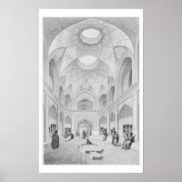 Adji Seid Hussein Bazaar, in Kashan, from 'Voyage