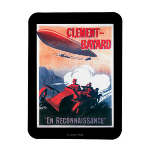 Adjudant Vincenot WWI Airship Promotional Poster Magnet