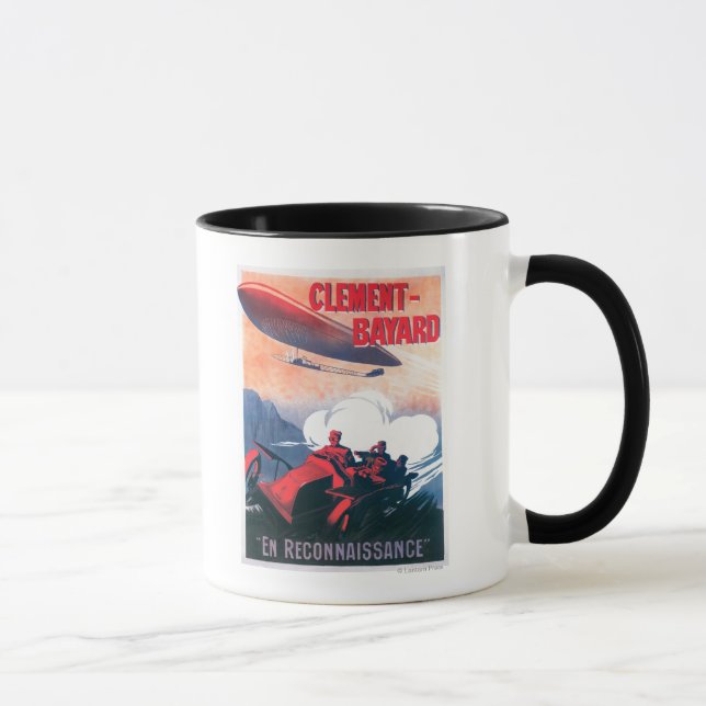Adjudant Vincenot WWI Airship Promotional Poster Mug (Right)