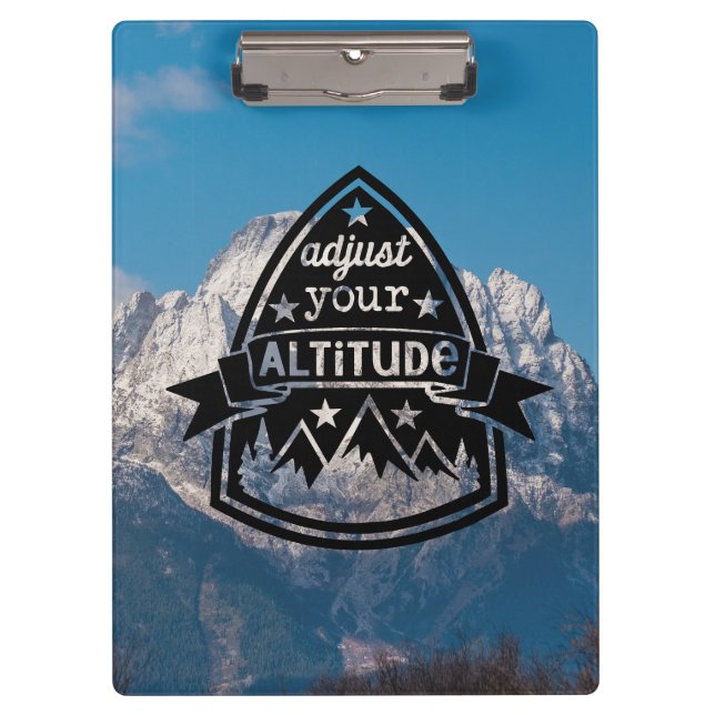 Adjust Your Altitude Clipboard (Front)
