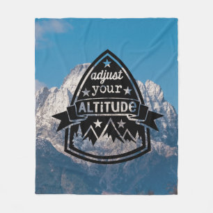 Adjust Your Altitude Fleece Blanket