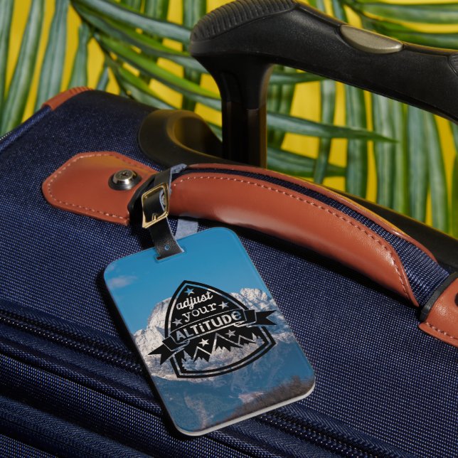 Adjust Your Altitude Luggage Tag (Front Insitu 1)