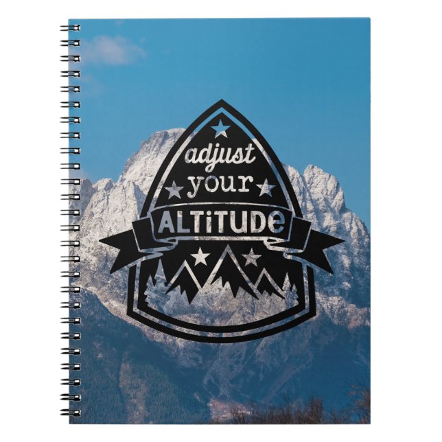 Adjust Your Altitude Notebook (Front)