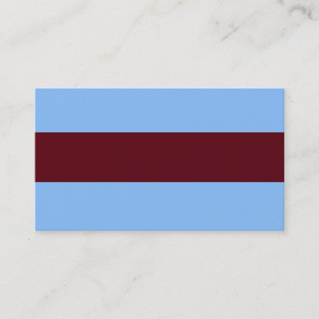 ADJUSTABLE Blue & Brown Business Card (Front)