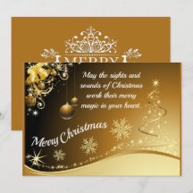 Adjustable christmas card