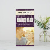 Adjustable Colour: DIY Save the Date Photo Cards (Standing Front)