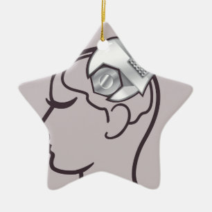 Adjustable wrench brain adjust ceramic tree decoration