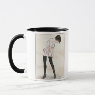 Adjusting Stockings Mug