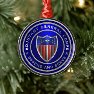 Adjutant General Corps Metal Ornament