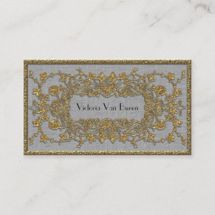 Adlamchelle Winter Elegant Professional Business Card