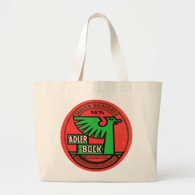 Adler Bock Large Tote Bag (Front)