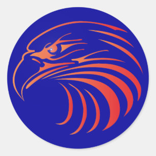 Adler eagle kopf classic round sticker