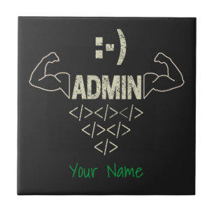 Admin Administrator IT Sysadmin Computer Scientist Ceramic Tile