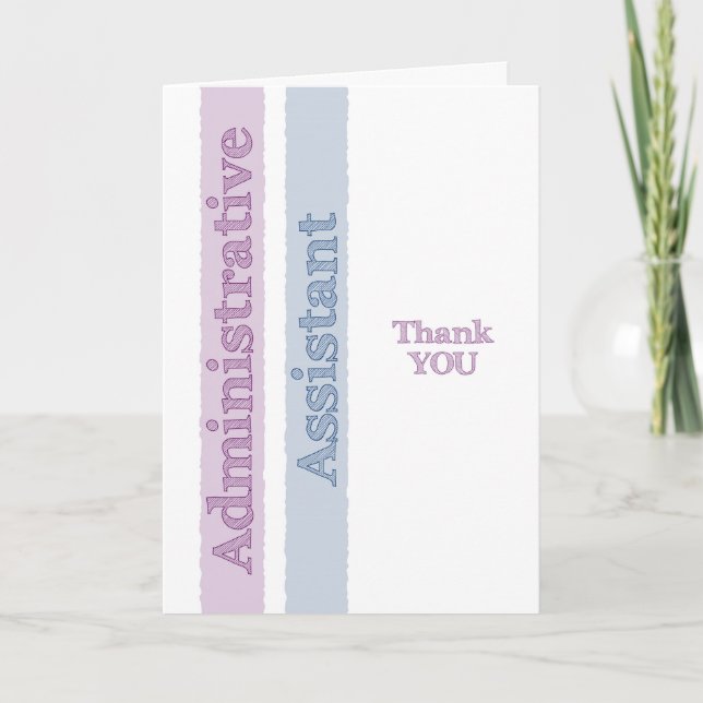 Admin Assistant Administrative Professionals Day Card (Front)