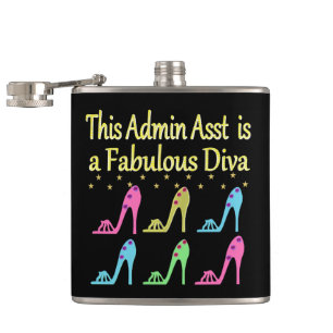 ADMIN ASST SHOE LOVER DESIGN HIP FLASK