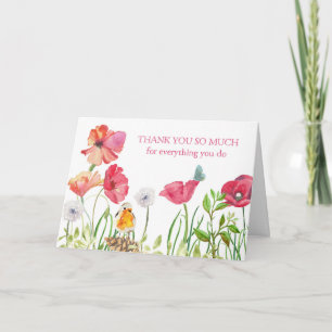 Admin Professionals Day Card - Watercolor Flowers