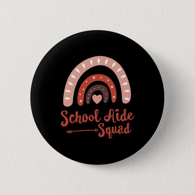 Admin School Aide Squad Funny Ck To School Teacher 6 Cm Round Badge (Front)