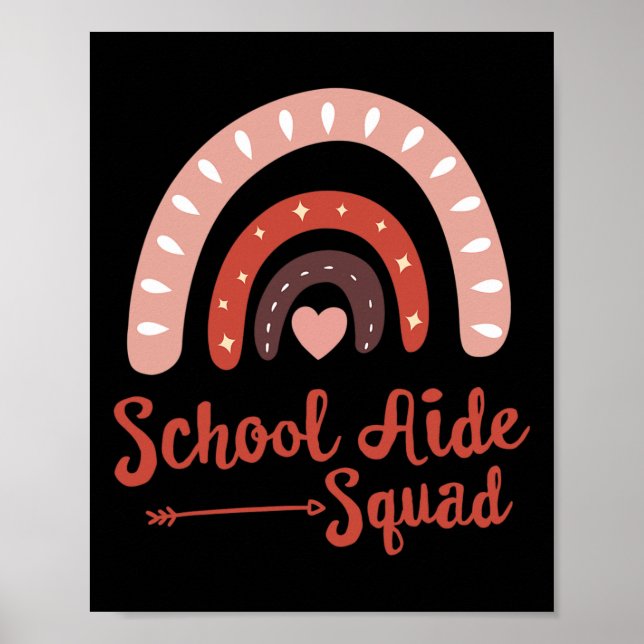 Admin School Aide Squad Funny Ck To School Teacher Poster (Front)