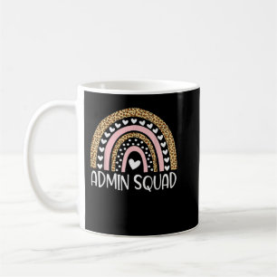 Admin Squad Administrator Rainbow Teacher Back To Coffee Mug