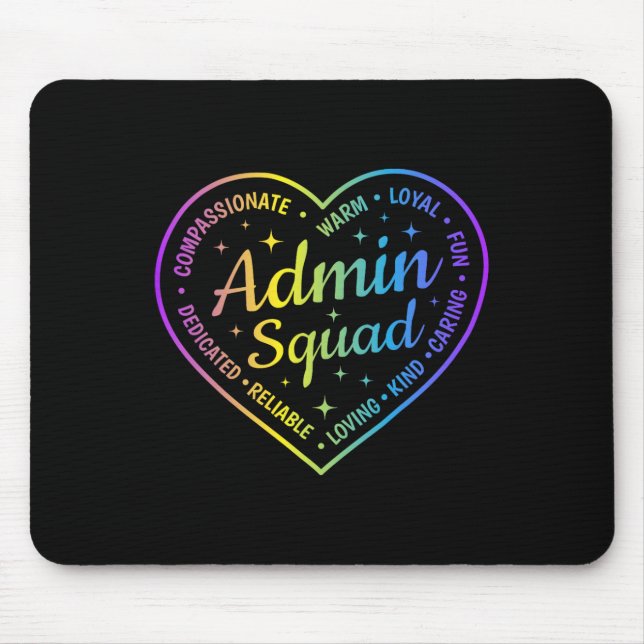 Admin Squad Definition Admin Istant Crew Back To S Mouse Pad (Front)