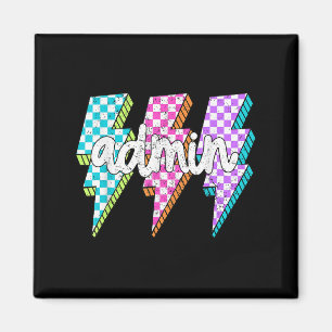 Admin Squad Lightning Bolt School Istant Principal Magnet