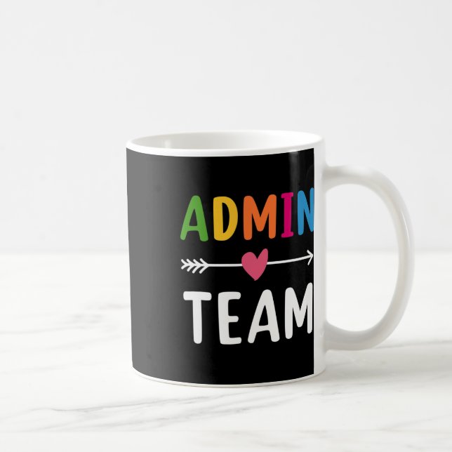 Admin Team Back To School Matching Group Squad  Coffee Mug (Right)