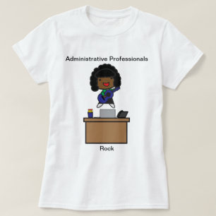 Administrative Admin African American Personalise T-Shirt