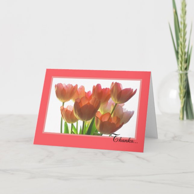 Administrative Assistant Day Card -- Orange Tulips (Front)