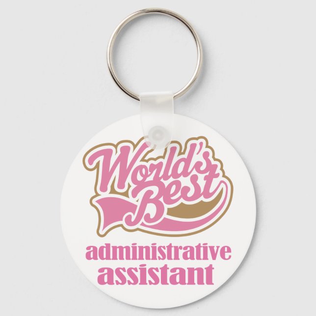 Administrative Assistant Gift Key Ring (Front)