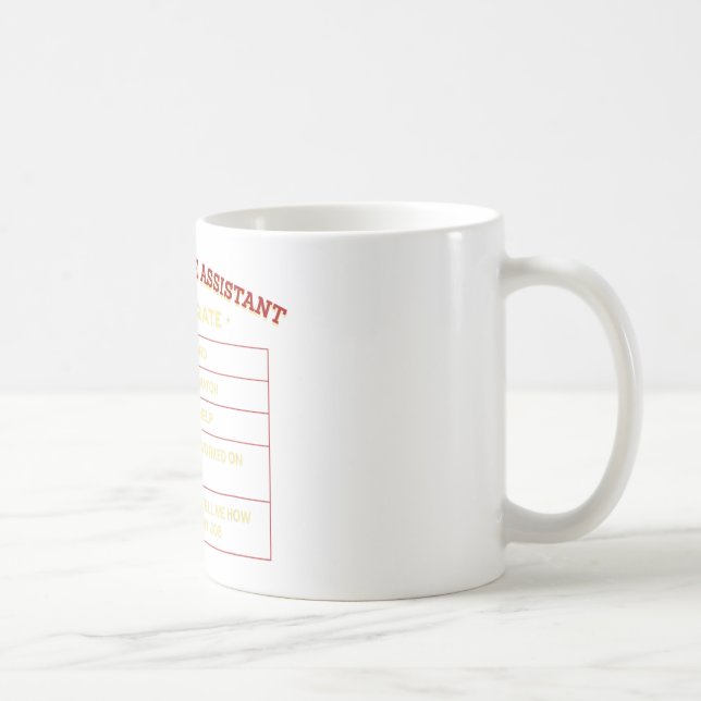 Administrative Assistant Hourly Rate Employee Secr Coffee Mug (Right)