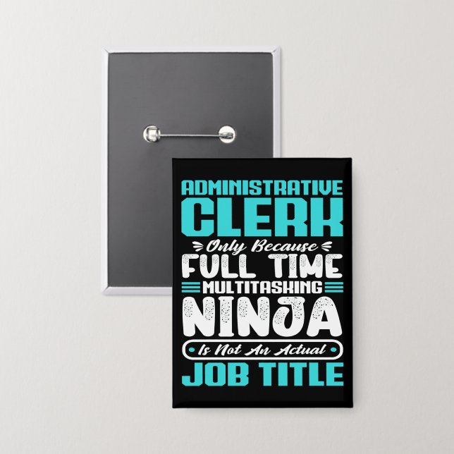 Administrative Clerk Job Title Profession Skills (Front/Back)