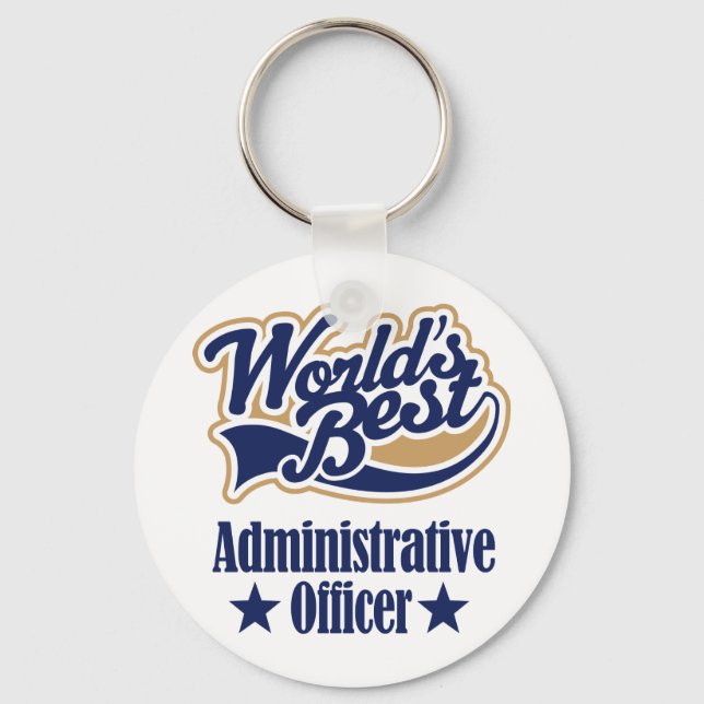 Administrative Officer Gift Key Ring (Front)