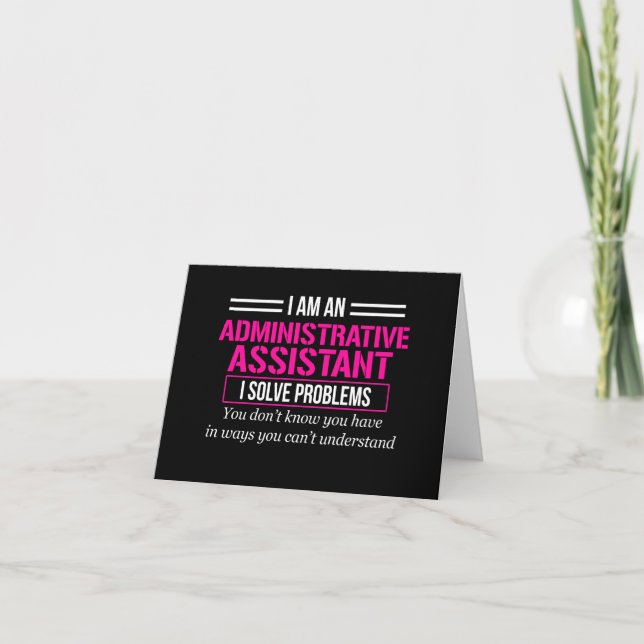 Administrative Professional Assistant Day Card (Front)