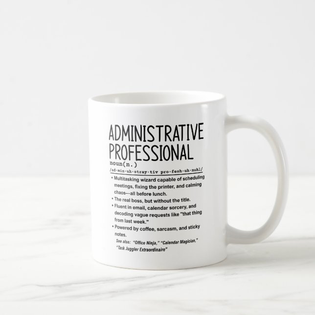 Administrative professional coffee mug (Right)