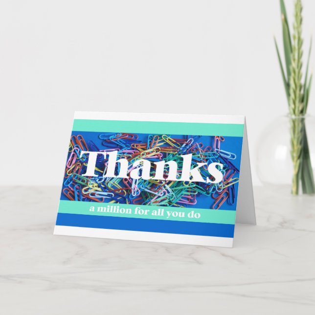 Administrative Professional Day Card -- Thanks (Front)
