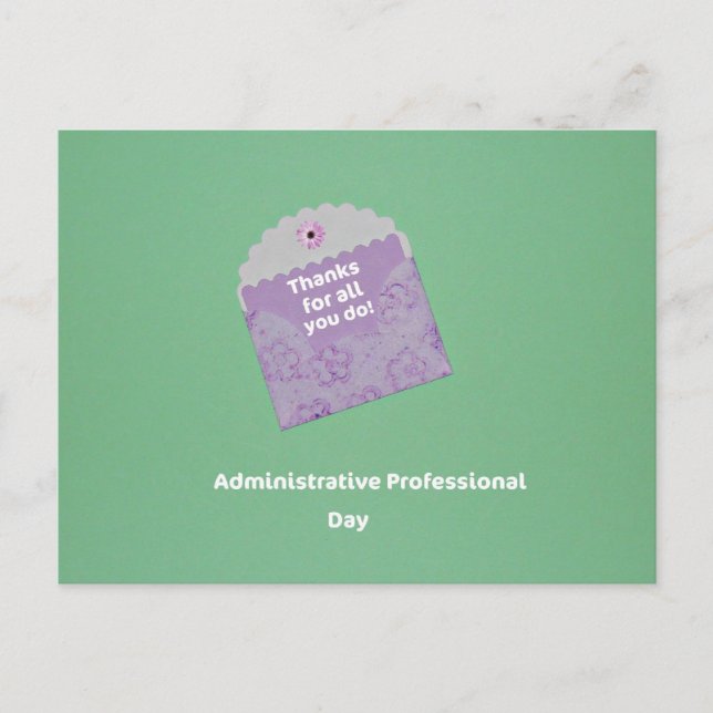 Administrative Professional Day Postcard (Front)