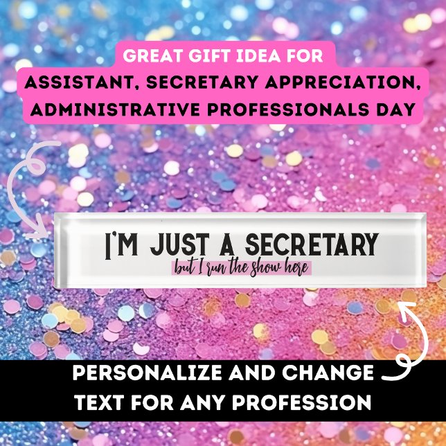 Administrative professional secretary appreciation nameplate (Creator Uploaded)