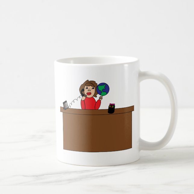 Administrative Professional World (Brunette) Mug (Right)