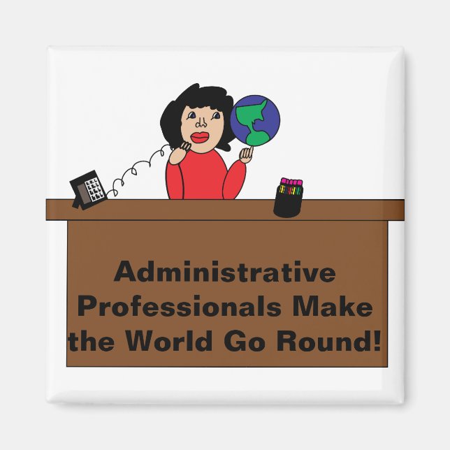 Administrative Professional World Magnet (Front)