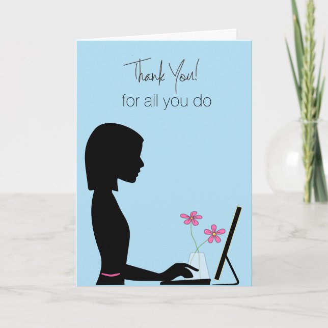 Administrative Professional's Appreciation Card (Front)