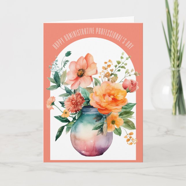Administrative Professional's Day Arch Thank You Card (Front)